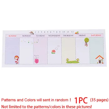 

Creative Cartoon Pad post\-it Notes Week Plan Memo Writing Sticker Paper Students Stationery