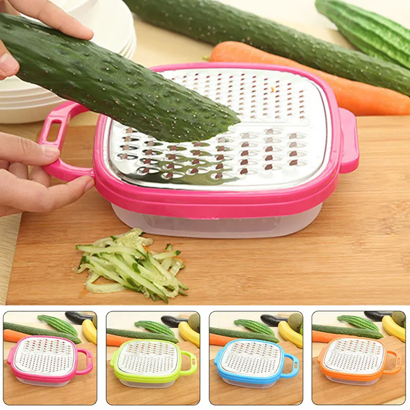 Multifunctional Stainless Carrot Vegetable Shredder Box Slicer Combined
