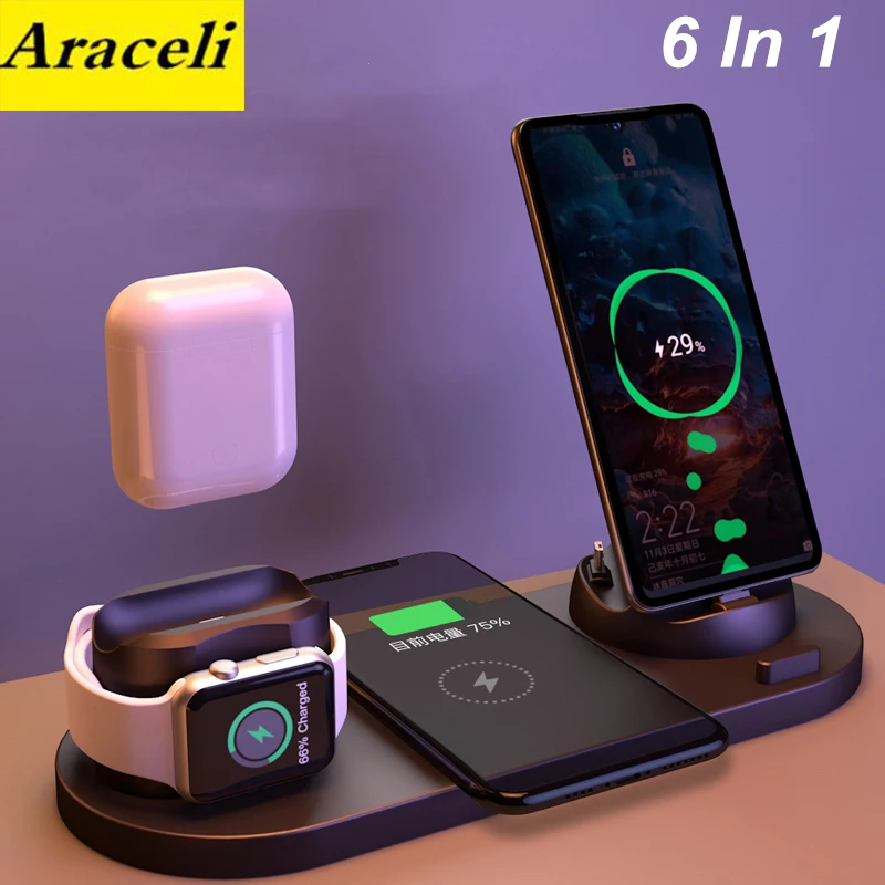 Беспроводная док станция для Android/Type C 10 Вт|Беспроводные зарядные устройства| |