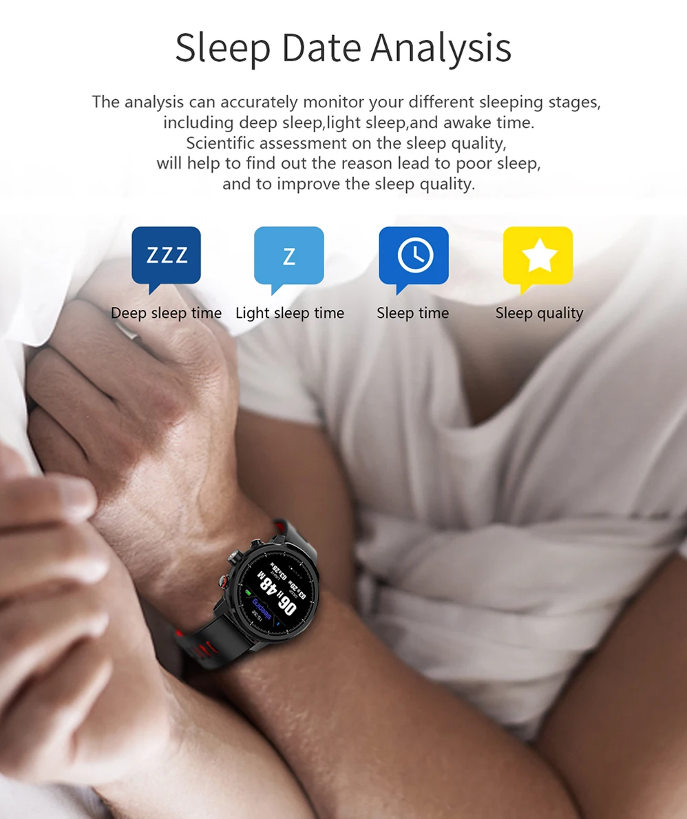 COLMI L5 Смарт-часы для мужчин IP68 Водонепроницаемый несколько видов спорта режим сердечного ритма погоды Bluetooth Smartwatch в режиме ожидания 100 дней