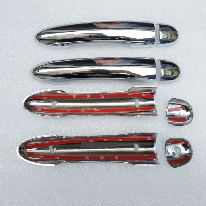 para Renault Megane ii 2 Mk2 2002 2003 2004 2005 2006 2007 2008 Abs Chrome Maçaneta Capa Guarnição 12 Para Renault Megane ii 2 MK2 2002