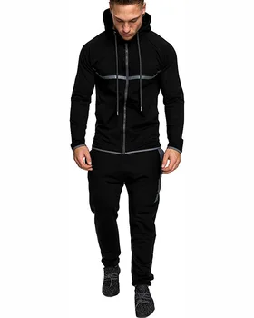 

Men Tracksuit Fleece Zip Hoodie Tops Gym Trackies Jogging Sportswear