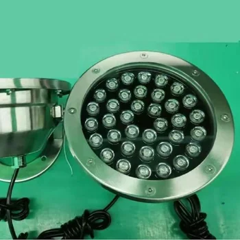 

4pcs waterproof 36w rgb outdoor DMX control model LED stainless steel LED underground light led pool light without controller