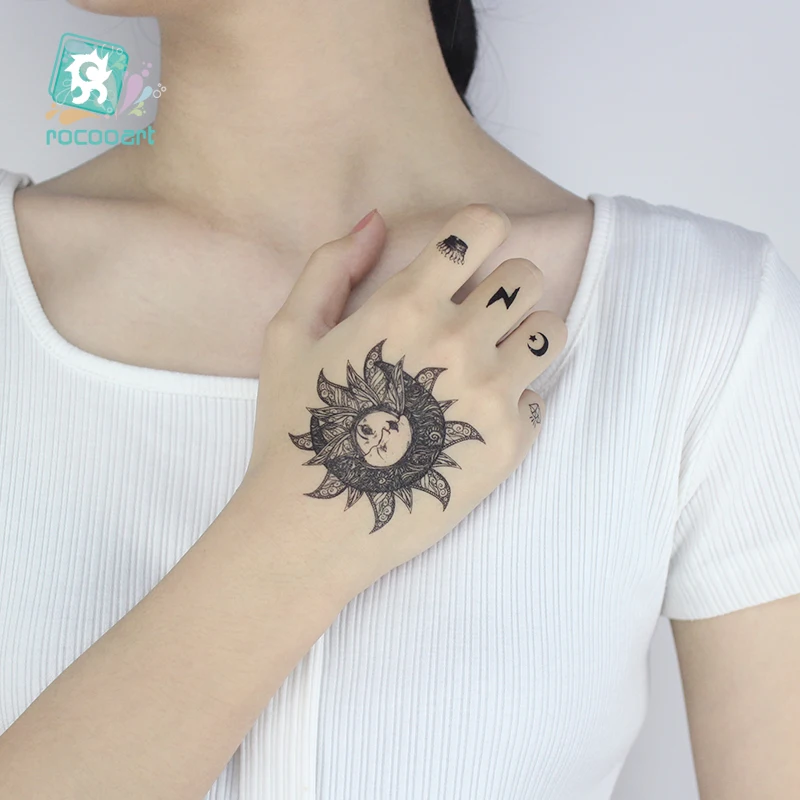 

Waterproof Temporary Tattoo Sticker Flower Rose Fake Tatto Flash Tatoo Hand Arm Foot Back Tato body art for Girl Women Men