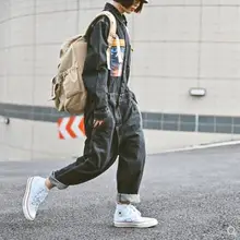 M-XXL, новинка, Мужская одежда, модный ретро повседневный костюм, трендовые Свободные Комбинезоны, комбинезон, wo, мужские джинсовые штаны и рабочий костюм