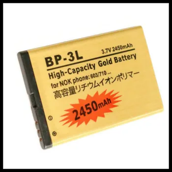 

High Capacity Golden Battery BP3L BP-3L Mobile phone Battery For NOKIA Lumia 710 610 303 3030 510 603 610C BATTERY 3L