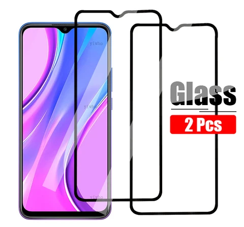 Pcs Redmi 9A Protective Glass On For Xiaomi Redmi 9 9C Screen Protector Xiomi Remi Redmi9 A C Safety Tempered Glas Film Black