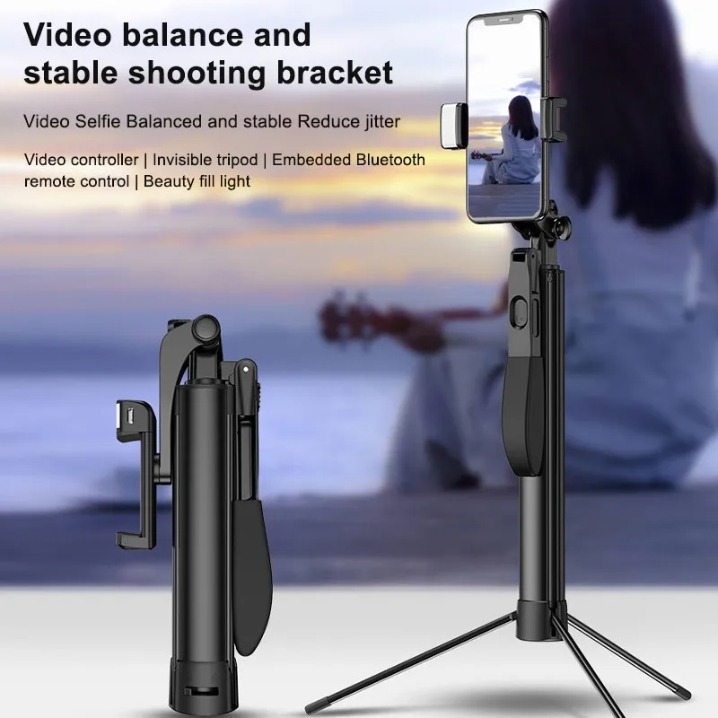 

Wireless bluetooth Selfie Stick Mini Tripod Extendable Foldable Monopod For iPhone For Samsung Xiaomi Huawei Phone