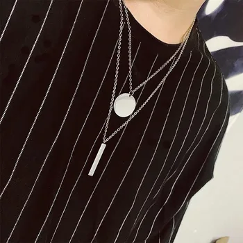 

hip-hop punk agitation male of female joker cool autumn and winter cold wind ins contracted necklace sweater chain