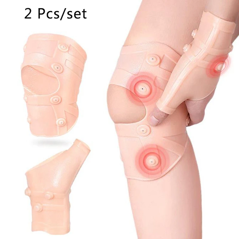 

1 Set=2Pcs Magnetic Knee Compression Sleeves Support Wrist Thumb Support Brace Gloves New