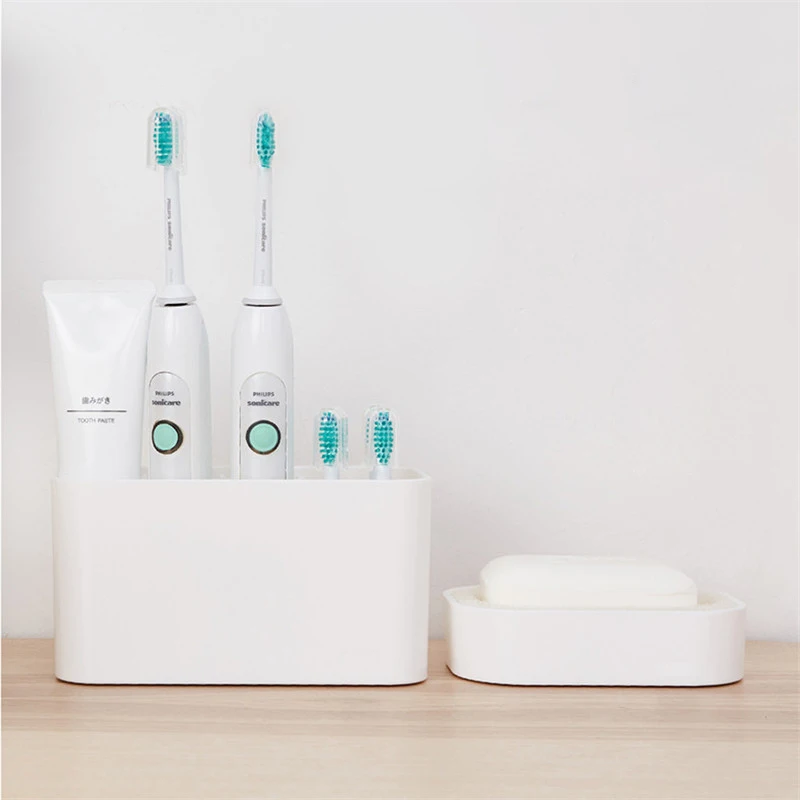 

New Simple Storage Electric Toothbrush Holder Bathroom Toothpaste Washed Set Electric Toothbrush Bathroom Shelf