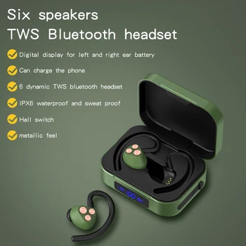 

2020 VTJ V2 Led Display Bluetooth Sport Earphone Wireless earphone TWS Stereo Earbuds Waterproof Headset For Running and Gym