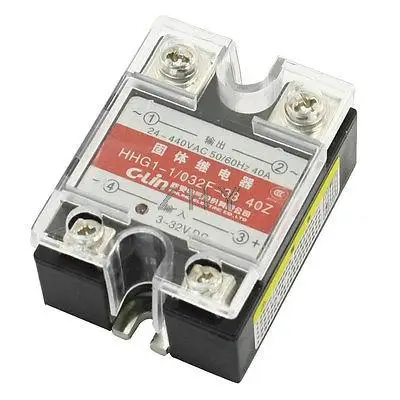 

DC 3-32V to AC 24-440V Single Phase Solid State Relay SSR-40DA