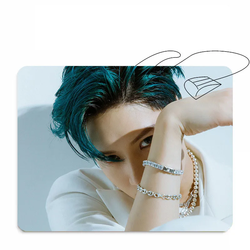 KPOP SuperM игровой Настольный коврик для мыши, Мини альбом Super M KAI LUCAS TAEMIN TAEYONG BAEKHYUN TEN MARK 26*20 см - Цвет: TAEMIN