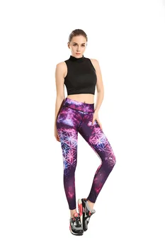 

2019 New Camo Printing Leggings Put Hip Fold Elastic High Waist Legging Breathable Slim Pants