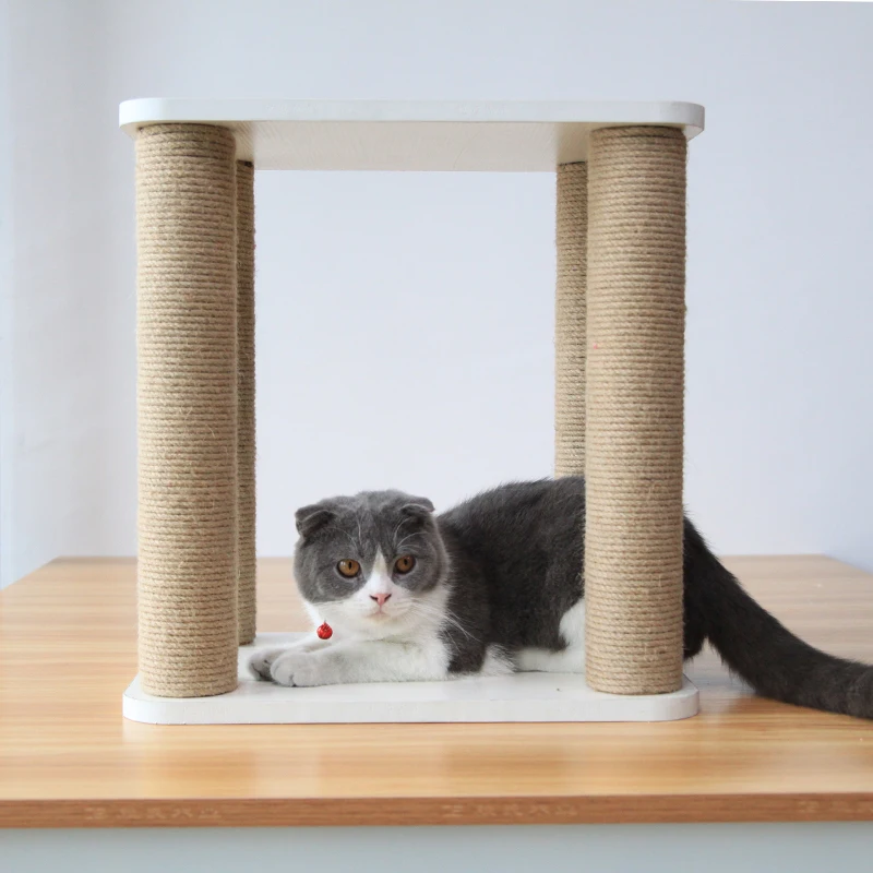 

New Sisal Cat Grabbing Board Grinder Cat Climbing Frame with Cotton Matted Cat Hammock Stool Cat Nest Cat Shared Furniture