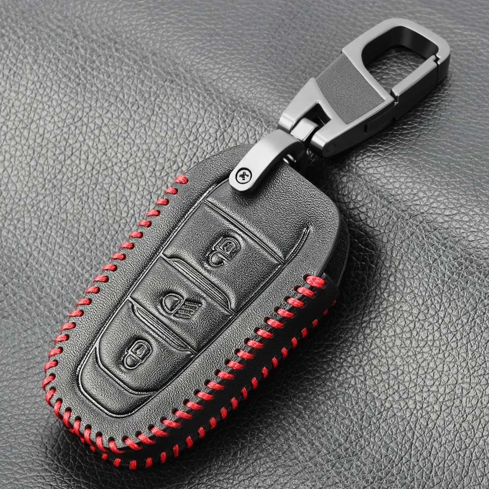 Leather Key Case Fob Remote Cover For Citroen C1 C2 C3 C4 C5 DS3 DS4 Picasso Xsara Peugeot 107 206 308 307 3008 5008 Expert | Автомобили и