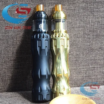

overlords mod with mtl rta 2ml brass Mechanical Mod 18650/20700/21700 battery 24mm vape fit Tauren RTA vs squonk Tauren mod vape