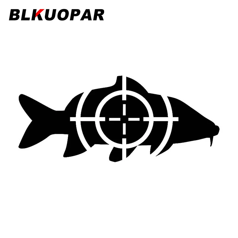 

BLKUOPAR для карпа рыба коррозия Автомобильная наклейка индивидуальная Водонепроницаемая наклейка устойчивая к царапинам Windows аксессуары для мотоцикла и автомобиля
