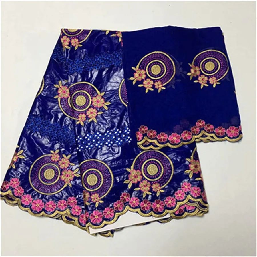 Королевский синий Базен brode getzner последние duabi стиль Африканское парчовое ткань высокого качества хлопок сухое кружево 5+ 2 ярдов/партия