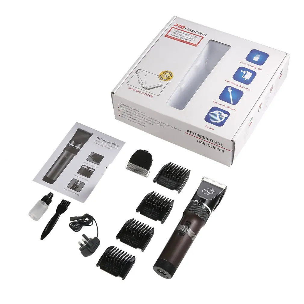 

Rechargeable Pet Dog Hair Clipper Profssional Electric Pet Grooming Clippers Dogs Cats Animals Low Noise Pet Trimmer Kit