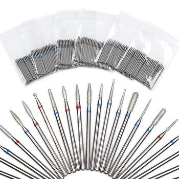 

50PCS/Lot Nail Drill Bits Milling Cutter Gel Polish Grinding Sanding Dead Skin Remover Electric Manicuring Pedicure Nail Tools