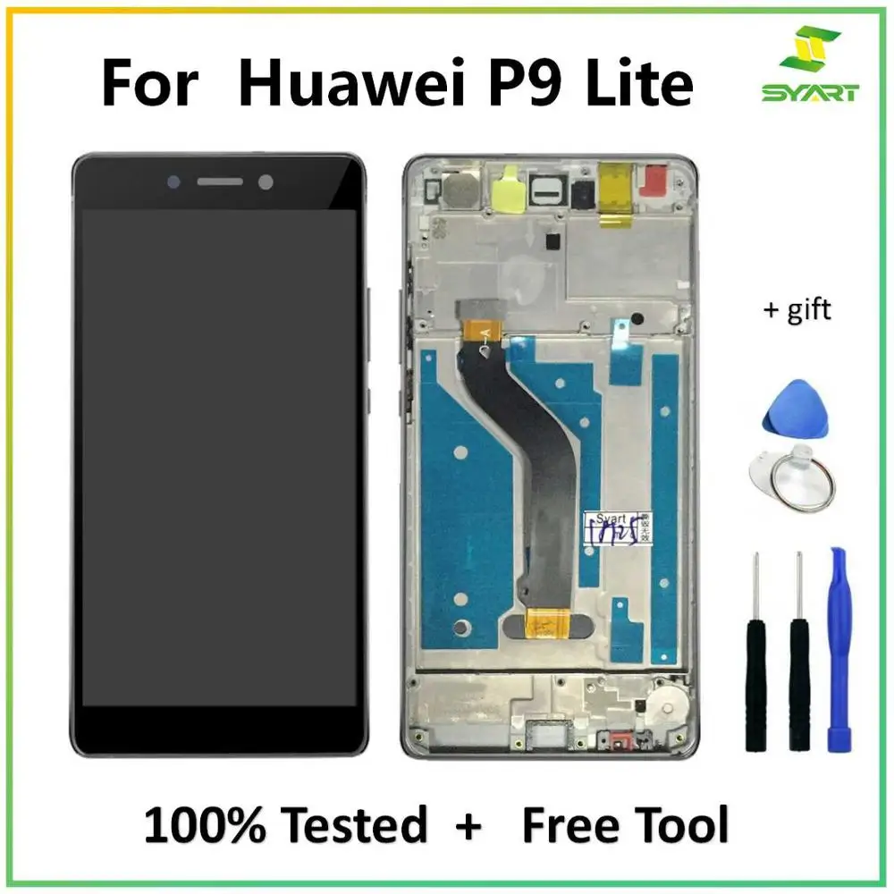 Для Huawei P9 Lite 2017 ЖК дисплей сенсорный экран дигитайзер сборка Замена для PRA