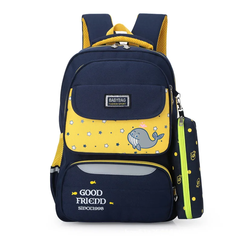 Детские школьные сумки, набор ортопедических рюкзаков для девочек, детские рюкзаки для начальной школы, рюкзаки, рюкзачок с принцессой, Mochila Infantil - Цвет: Yellow