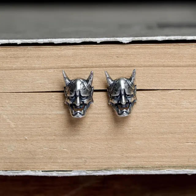 Demon Oni earrings Japanese style