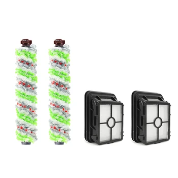 

2 Multi-Surface Roller Brush + 2 Hepa Filter for Bissell Crosswave 1785 17132 Series Robot Vacuum Cleaner Spare Parts #1608022