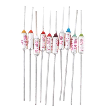 

10Pcs TF Thermal Fuse RY 10A 250V Hot Fuse Temperature 95C/133C/145C/157C/172C/184C/192C/200C/216C/240C