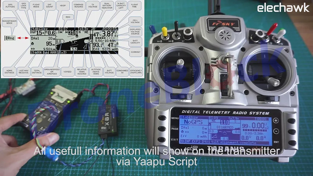 Фото Кабель для телеметрического преобразователя FrSky Yaapu Pixhawk к Taranis X9D Plus QX7 Jumper T16 Smart Port R9 Slim + R9 X8R XSR R9M X4R №2