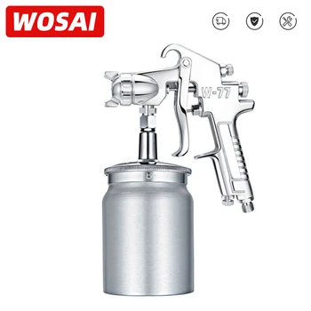

WOSAI 1000ML Profession Pneumatic Spray Gun Airbrush Sprayer Alloy Painting Atomizer Tool With Hopper For Painting Cars W77