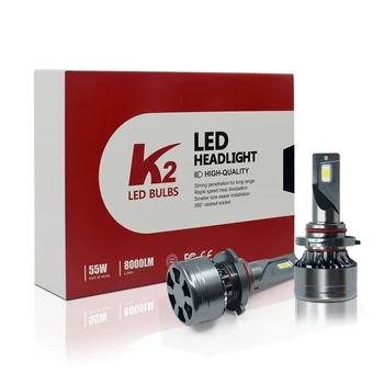

1set*head lights for cars motorcycle led head light lamp K2 led headlight h1 h3 h4 H7 h11 h13 9007 9004 9005 9006 h4 auto head l