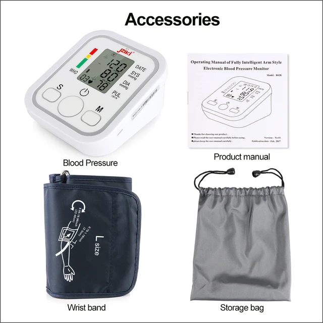 RZ Blood Pressures Automatic Digital Upper Arm Blood Pressure Monitor Tonometer Meter Machine Medical Equipment Sphygmomanometer 6
