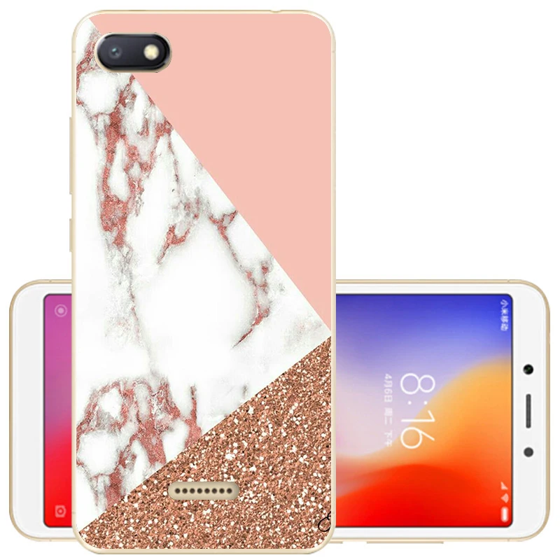 Чехол для Xiaomi Redmi 6A Redmi 6, чехол для Redmi 6A Couqe, Мягкая силиконовая задняя крышка, защитный чехол из ТПУ для Redmi6 6 A, чехол для телефона s - Цвет: 16