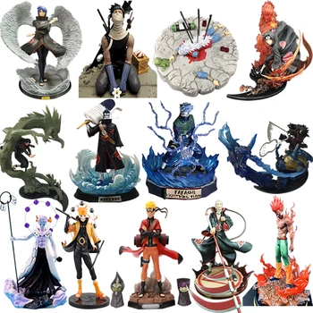 

15-32cm Anime Naruto Figure Kakashi Obito Itachi Zabuza Tobi MightGuy Hashirama Hoshigaki PVC Action Model Collectible kids Toys