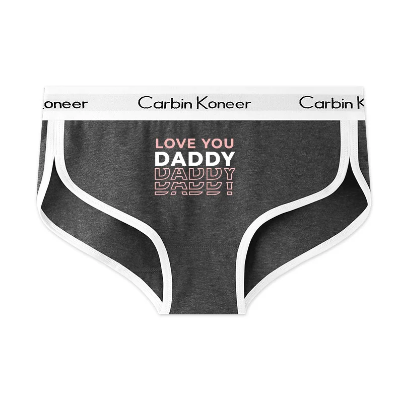 Love Daddy Pink Print Funny Briefs For Women Sexy Cotton Sports Underwear  Lady Girl Panties Underpant For Female - Panties - AliExpress