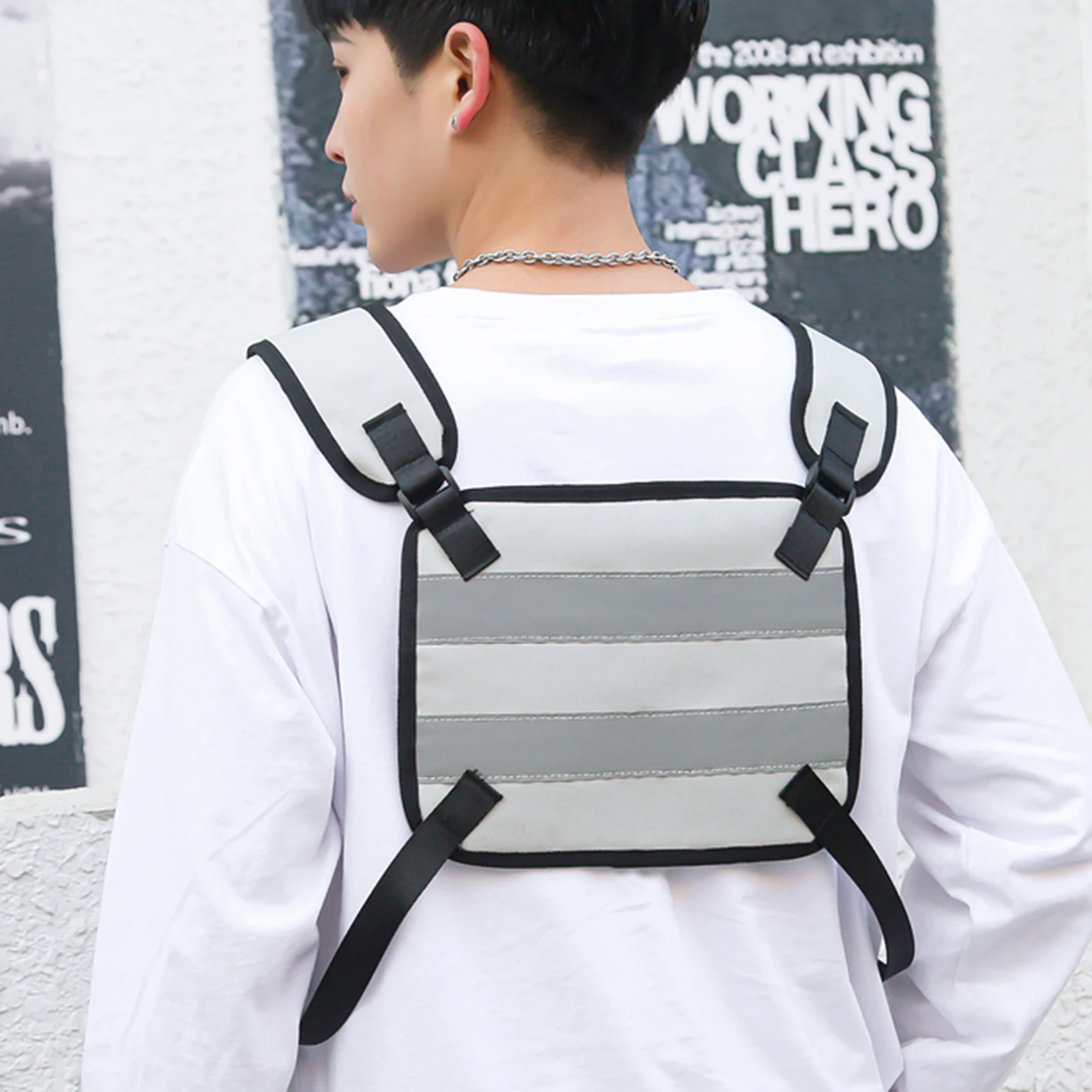 Generic Running Bag Men Sport Chest Rig Vest Gym Training Gym Bag