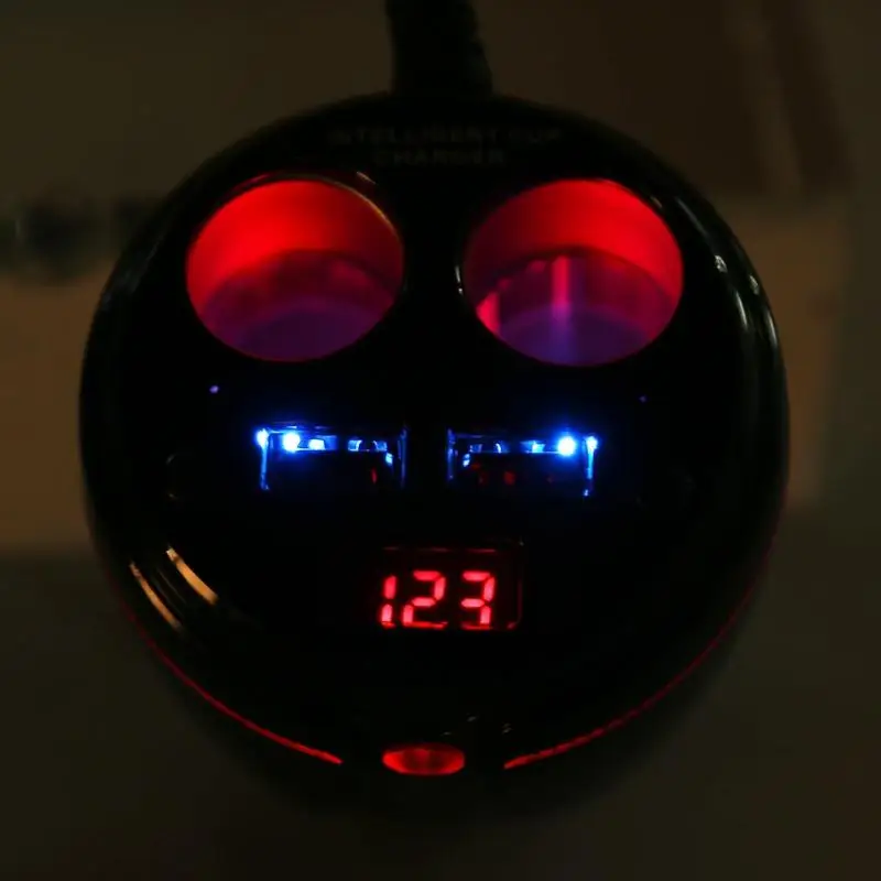 P10 автомобильный прикуриватель разветвитель 3.1A двойной USB зарядное устройство