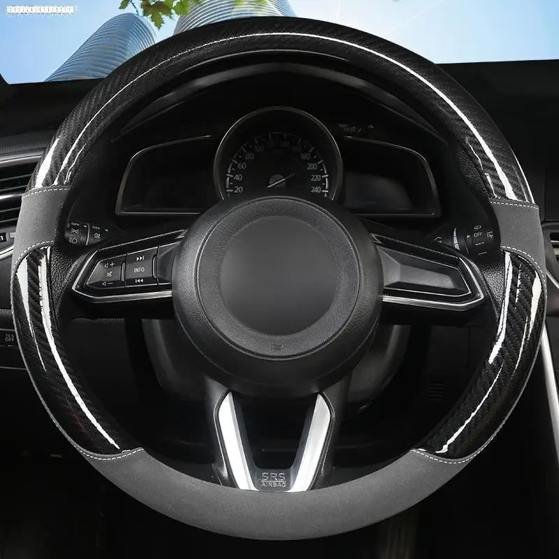 Чехол рулевого колеса автомобиля для Suzuki grand nomate vitara 2008 insignia jimny kizashi liana samurai s-cross Свифт vitara - Название цвета: FMPJTXW16S