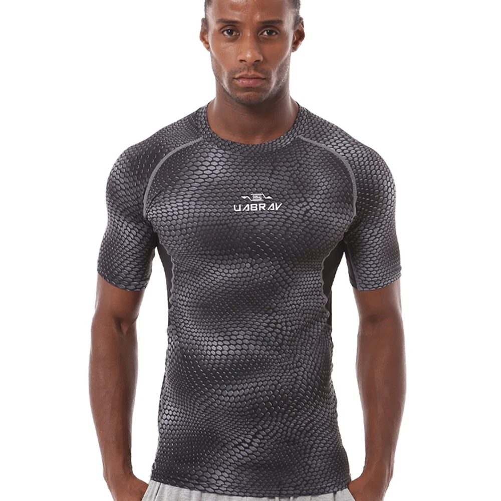 OUTOF Mens Short Sleeve T-Shirts Baselayer Cool Dry Compression Top Running Yoga Rashguard MTS7317 OUTOF Mens Short Sleeve T-Shirts Baselayer Cool Dry Compression Top Running Yoga Rashguard MTS7317