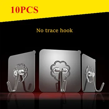 

10/5/1 PCS Hanger Hook Suction Cup Adhesive Wall Vacuum Sucker Heavy Bathroom TransparentLoad Rack Stainless Steel Transparent