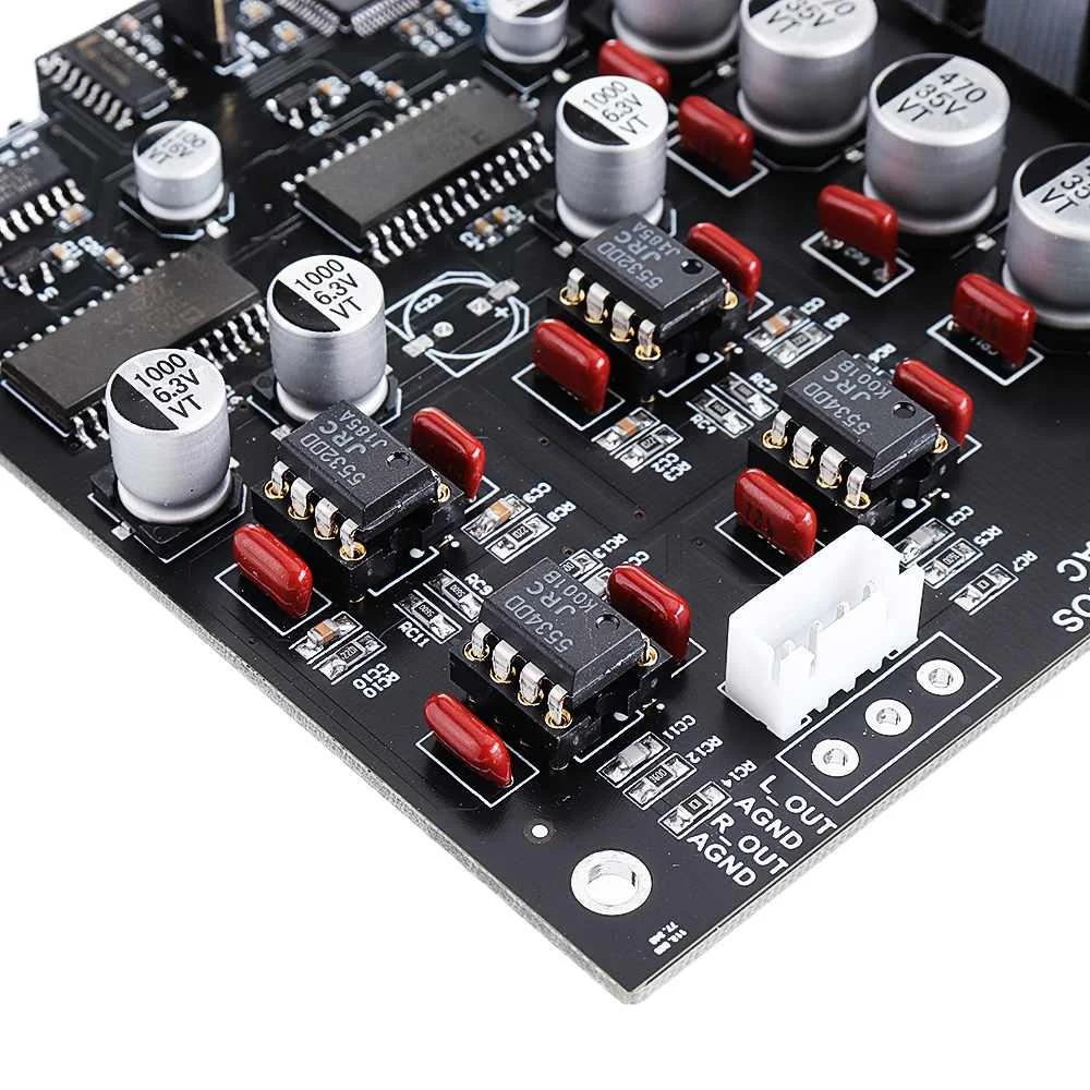 LEORY Dual Parallel R2R Decoding DAC Vinyl Style Decoder board Coaxial Input AK4118 Support 24bit 192K H001