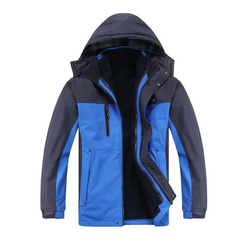 

Raincoat Jacket Autumn And Winter Men's Two-Piece Set Deconstructable Hooded MEN'S Assault Jacket Mountaineering Raincoat Jacket