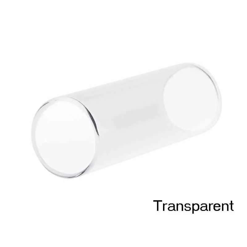 Transparent Латунная сталь бас гитара Слайд гитара ra струнная трубка для пальца слайдер для струнного инструмента детали укулеле - Цвет: Transparent