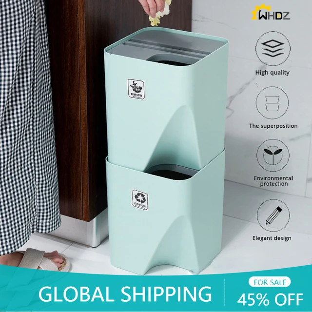 Cubo Basura 2 Compartimentos - Cubos De Basura - AliExpress