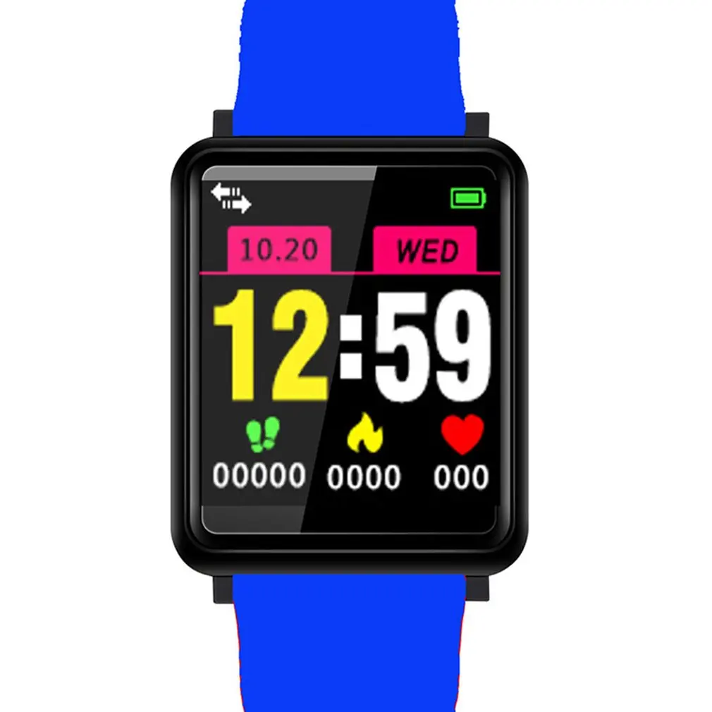 Смарт-часы F1 смарт-браслет большой экран 1,44 дюйма информация об обнаружении шагов Push водонепроницаемый спортивный браслет для iOS ANDROID