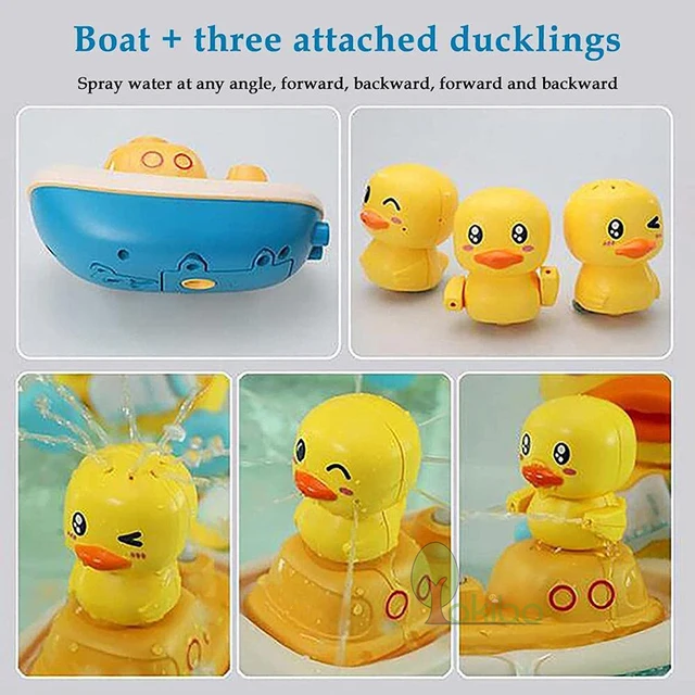 Bath Toys for Kids Electric Duck Sucker BaBy Bath Toys Spray Water Toys for Kids Outside Pool Bathtub Toys Sprinkler 2