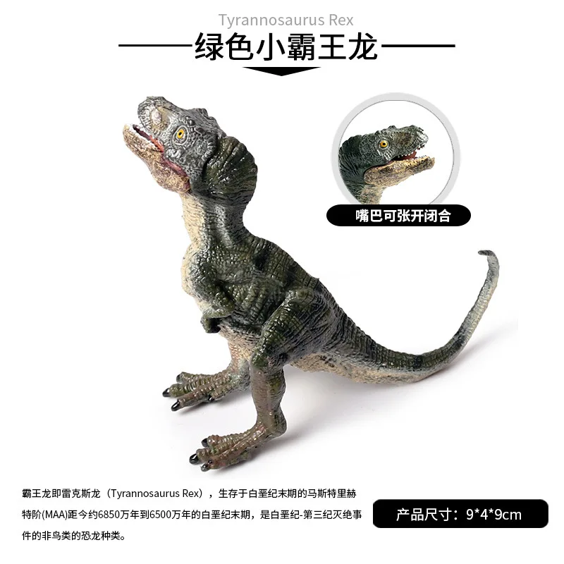 Jurassic Solid Simulated Dinosaur Models Static T-Rex Cubs Toy Animals Mandible Mobile